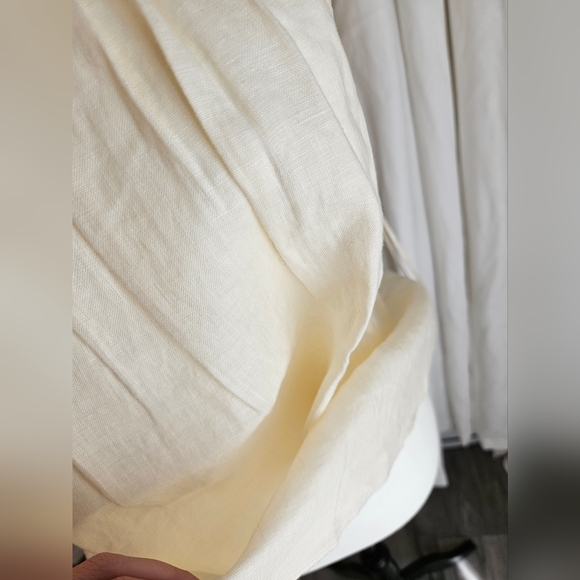 STONE LINEN TOP/Spaghetti strap/Camisole/Cold shoulder - Picture 4 of 15